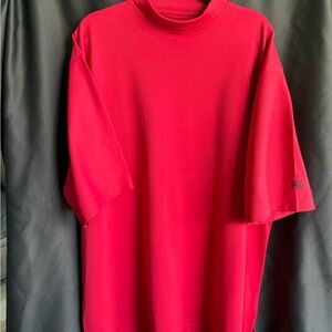 XL Golf Shirt Red MSE 1915 Embroidered Athletic Crew Neck Polyester